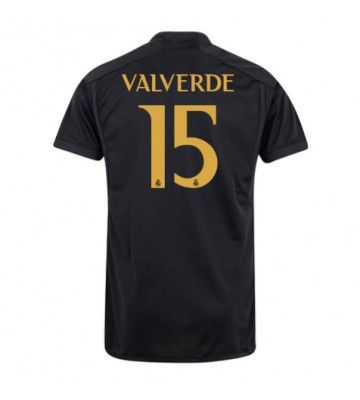 Real Madrid Federico Valverde #15 Kolmaspaita 2023-24 Lyhyet Hihat